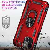 For iPhone 14 Case, Protective Shockproof TPU/PC Cover, Ring Holder, Red | iCoverLover Australia