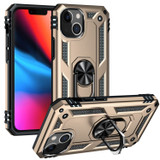 For iPhone 14 Case, Protective Shockproof TPU/PC Cover, Ring Holder, Gold | iCoverLover Australia