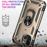 For iPhone 14 Case, Protective Shockproof TPU/PC Cover, Ring Holder, Gold | iCoverLover Australia