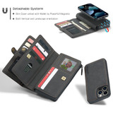 For iPhone 13 Pro Case, Wallet PU Leather Detachable Flip Cover, Black | iCoverLover Australia