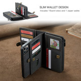 For iPhone 13 Pro Case, Wallet PU Leather Detachable Flip Cover, Black | iCoverLover Australia