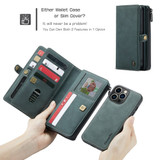 For iPhone 13 Pro Case, Wallet PU Leather Detachable Flip Cover, Blue | iCoverLover Australia