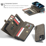 For iPhone 13 Pro Case, Wallet PU Leather Detachable Flip Cover, Brown | iCoverLover Australia