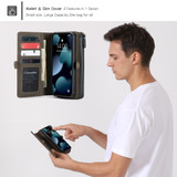 For iPhone 13 Pro Case, Wallet PU Leather Detachable Flip Cover, Brown | iCoverLover Australia