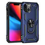 For iPhone 13 mini Case, Protective Shockproof TPU/PC Cover, Ring Holder, Blue | iCoverLover Australia