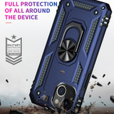 For iPhone 13 mini Case, Protective Shockproof TPU/PC Cover, Ring Holder, Blue | iCoverLover Australia
