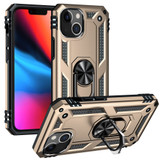 For iPhone 13 Case, Protective Shockproof TPU/PC Cover, Ring Holder, Gold | iCoverLover Australia