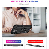 For iPhone 13 Pro Case, Protective Shockproof TPU/PC Cover, Ring Holder, Black | iCoverLover Australia