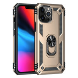 For iPhone 13 Pro Max Case, Protective Shockproof TPU/PC Cover, Ring Holder, Gold | iCoverLover Australia