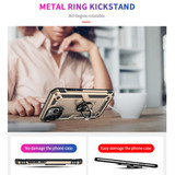 For iPhone 13 Pro Max Case, Protective Shockproof TPU/PC Cover, Ring Holder, Gold | iCoverLover Australia