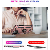 For iPhone 13 Pro Max Case, Protective Shockproof TPU/PC Cover, Ring Holder, Rose Gold | iCoverLover Australia