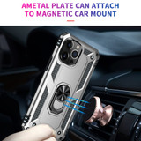 For iPhone 13 Pro Max Case, Protective Shockproof TPU/PC Cover, Ring Holder, Silver | iCoverLover Australia