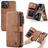 For iPhone 13 Case, Wallet PU Leather Detachable Folio Cover, Brown | iCoverLover Australia