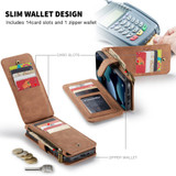 For iPhone 13 Case, Wallet PU Leather Detachable Folio Cover, Brown | iCoverLover Australia