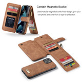 For iPhone 13 Case, Wallet PU Leather Detachable Folio Cover, Brown | iCoverLover Australia