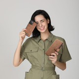 For iPhone 13 Case, Wallet PU Leather Detachable Folio Cover, Brown | iCoverLover Australia