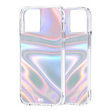 For iPhone 13 Case-Mate Soap Bubble Antimicrobial Cover Iridescent | iCoverLover Australia