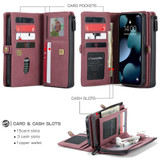 For iPhone 13 mini Case, Wallet PU Leather Detachable Flip Cover, Red | iCoverLover Australia