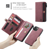 For iPhone 13 mini Case, Wallet PU Leather Detachable Flip Cover, Red | iCoverLover Australia