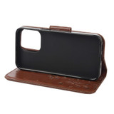 For iPhone 13 Pro Case, Playful Butterflies PU Leather Wallet Cover, Stand, Brown | iCoverLover Australia