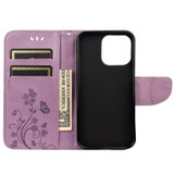 For iPhone 13 Pro Max Case, Playful Butterflies PU Leather Wallet Cover, Stand, Light Purple | iCoverLover Australia
