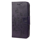 For iPhone 13 Pro Max Case, Playful Butterflies PU Leather Wallet Cover, Stand, Deep Purple | iCoverLover Australia