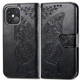 For iPhone 13 Pro Max Case, Butterfly PU Leather Wallet Cover, Lanyard & Stand, Black | iCoverLover Australia
