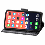 For iPhone 13 Pro Max Case, Butterfly PU Leather Wallet Cover, Lanyard & Stand, Black | iCoverLover Australia