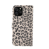 For iPhone 13 Pro Max Case, Leopard Print Folio PU Leather Wallet Cover, Card Slot, Holder, Brown | iCoverLover Australia