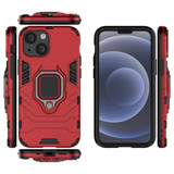 For iPhone 13 mini Case, Shockproof PC/TPU Protective Cover with Magnetic Ring Holder, Red | iCoverLover Australia
