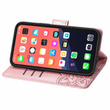 For iPhone 13 Pro Case, Butterfly PU Leather Wallet Cover, Lanyard & Stand, Rose Gold | iCoverLover Australia
