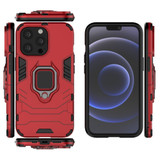 For iPhone 13 Pro Case, Shockproof PC/TPU Protective Cover with Magnetic Ring Holder, Red | iCoverLover Australia