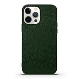 For iPhone 13 Pro Max Case Genuine Leather Durable Slim Fit Protective Cover Green | iCoverLover Australia