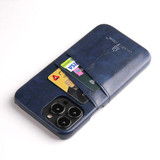 For iPhone 13 Pro Max Case Deluxe Leather Wallet Back Shell Slim Cover Blue | iCoverLover Australia