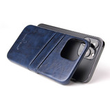 For iPhone 13 Pro Max Case Deluxe Leather Wallet Back Shell Slim Cover Blue | iCoverLover Australia