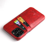 For iPhone 13 Pro Max Case Deluxe Leather Wallet Back Shell Slim Cover Red | iCoverLover Australia