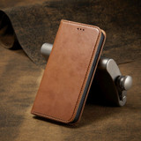 For iPhone 13 Case Leather Flip Wallet Folio Cover with Stand Brown | iCoverLover Australia