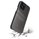 For iPhone 13 Pro Case Deluxe Leather Wallet Back Shell Slim Cover Grey | iCoverLover Australia