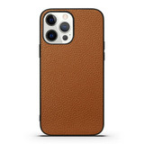 For iPhone 13 Pro Case Genuine Leather Durable Slim Fit Protective Cover Brown | iCoverLover Australia