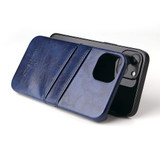 For iPhone 13 Case Deluxe Leather Wallet Back Shell Slim Cover Blue | iCoverLover Australia