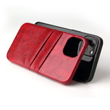 For iPhone 13 Case Deluxe Leather Wallet Back Shell Slim Cover Red | iCoverLover Australia