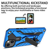 For iPhone 13 Mini Case Armour Strong Shockproof Tough Cover with Kickstand Blue | iCoverLover Australia