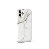 For iPhone 12 Pro Max Case, Glossy Marble Pattern TPU Protective Cover, White | iCoverLover Australia