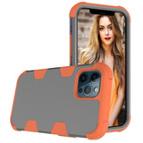 For iPhone 12 Pro Max Case Protective Armored 3-Layer Cover,Grey & Orange | iCoverLover Australia