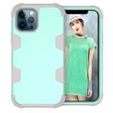 For iPhone 12 Pro Max Case Protective Armored 3-Layer Cover,Mint Green & Grey | iCoverLover Australia