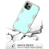 For iPhone 12 Pro Max Case Protective Armored 3-Layer Cover,Mint Green & Grey | iCoverLover Australia