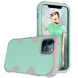 For iPhone 12/12 Pro Case Protective Armored 3-Layer Cover,Mint Green & Grey | iCoverLover Australia