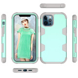 For iPhone 12/12 Pro Case Protective Armored 3-Layer Cover,Mint Green & Grey | iCoverLover Australia