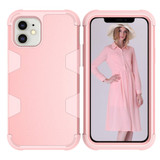 For iPhone 12 mini Case Protective Armored 3-Layer Cover,Rose Gold | iCoverLover Australia