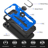 For iPhone 12 mini (5.4in) Case Tough Armour Protective Cover with Magnetic Ring Holder Blue | iCoverLover Australia